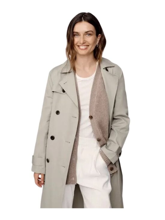 Jenni Kayne Classic Trench Coat in Light Tan Size Large - Picture 2 of 8